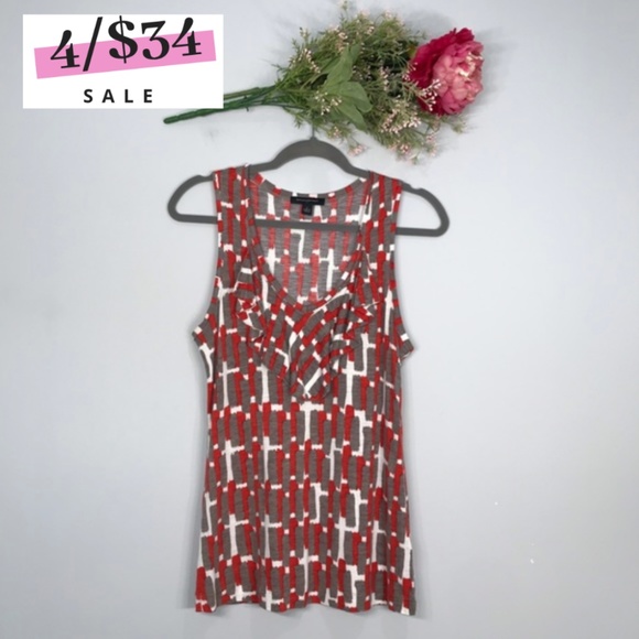 Banana Republic Tops - Banana Republic | Printed Drape V Neck Tank SZ S